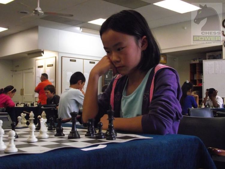 Ally Tang (3rd Place Under 10) contemplates her winning strategy