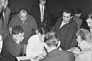 Petrosian at the 1961 European Chess Team 