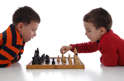 Kids playing Chess