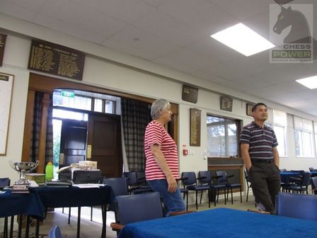 Marilyn Rowan and Keong Ang reflecting on the afternoons' proceedings