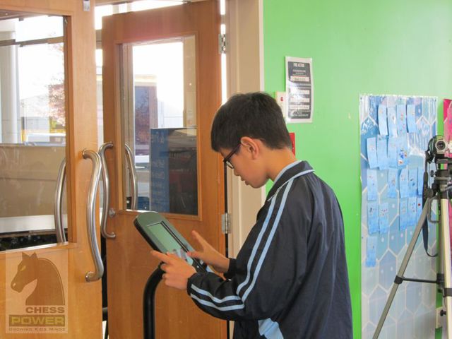 Players used the Self Service Kiosk to enter their results too