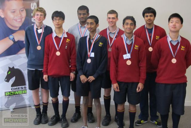 Chess Power National Finals 2014 Senior Division 3rd Place Overall - Mt Roskill Grammar, Auckland