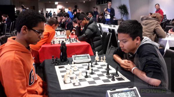 Rishit Patel enjoys an important win against Ted Nguyen from Invercargill