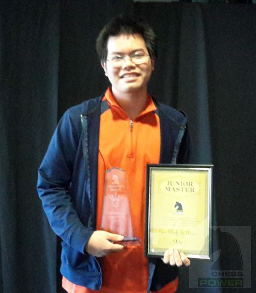 Ngoc Minh Tri Nguyen came clear 1st and is this years Champions Trophy Overall Champion. Tri Nguyen was awarded the Junior Master title in recognition of his efforts.
