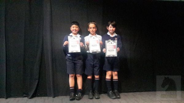 Junior Division Merit Award Winners - Chess Power National Interschools Finals 2015