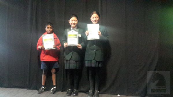 Junior Division Excellence Award Winners - Chess Power National Interschools Finals 2015