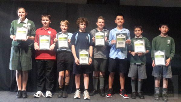 Intermediate Division Excellence Award Winners - Chess Power National Interschools Finals 2015