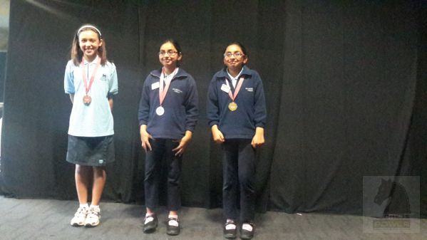 Junior Division Best Girl Winners - Chess Power National Interschools Finals 2015