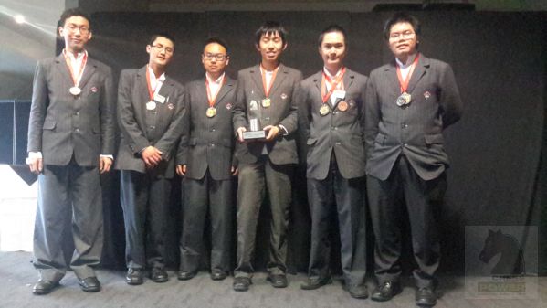 Senior Division Team Champions - 1st place overall - Chess Power National Interschool Finals 2015