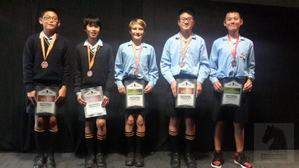 Intermediate Division Team Champions - 3rd place overall - Chess Power National Interschool Finals 2015
