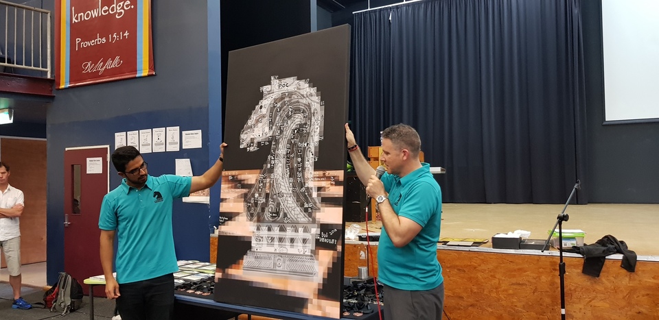 Chess Power Teams National Finals 2018 Dark Horse foundation canvas auction