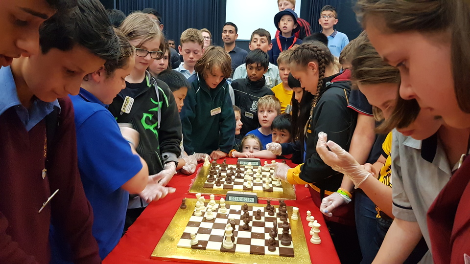 Chess Power Teams Nationals 2018 chocolate chess battle