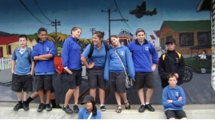 Dargaville Intermediate students having fun